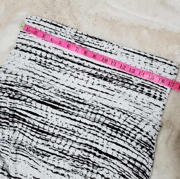 *3/$30 ❤️ 𝅺cynthia Rowley Black & White Midi A Line Skirt Size XL - Picture 7 of 9